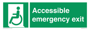 Accessible emergency exit (left)